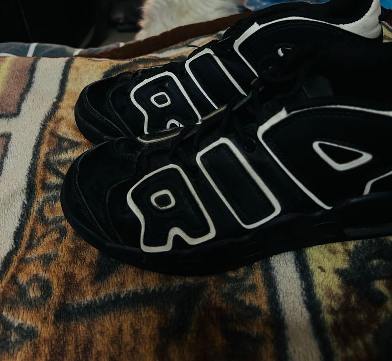 Air More Uptempo Low x AMBUSH Black&amp;white For Men