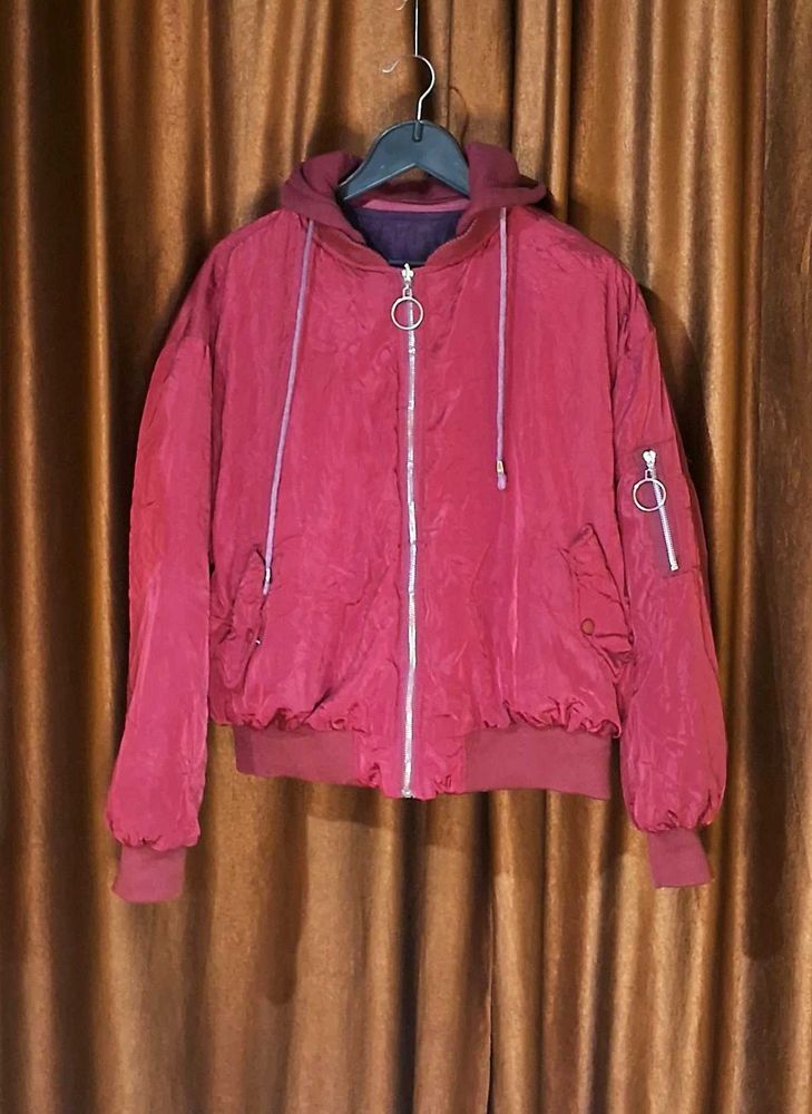 Reversible Hooded Jacket Size 46 inches