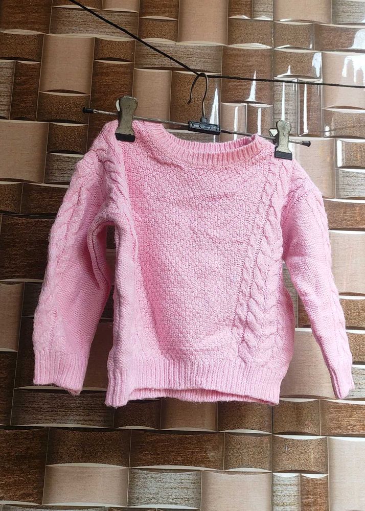 Cute Pink Knit Sweater