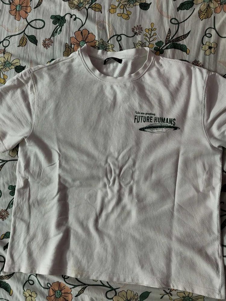 over sized white premium T shirt