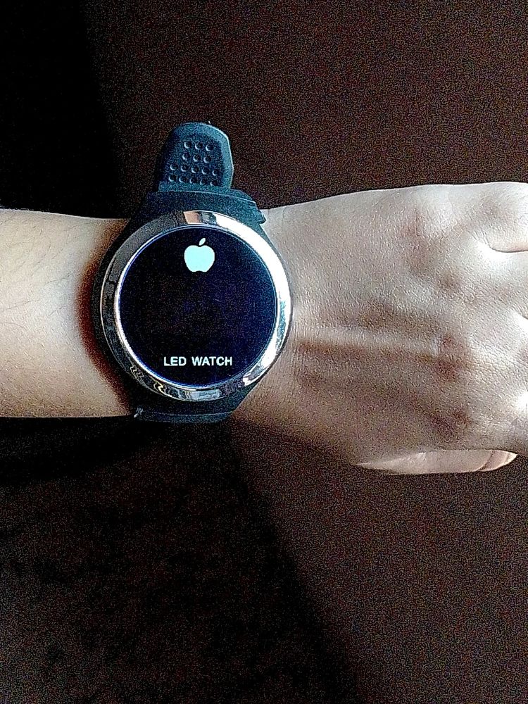 Apple Labeled LED Watch