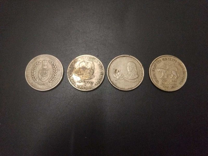 Rare 5 Rupees Commrative Coins
