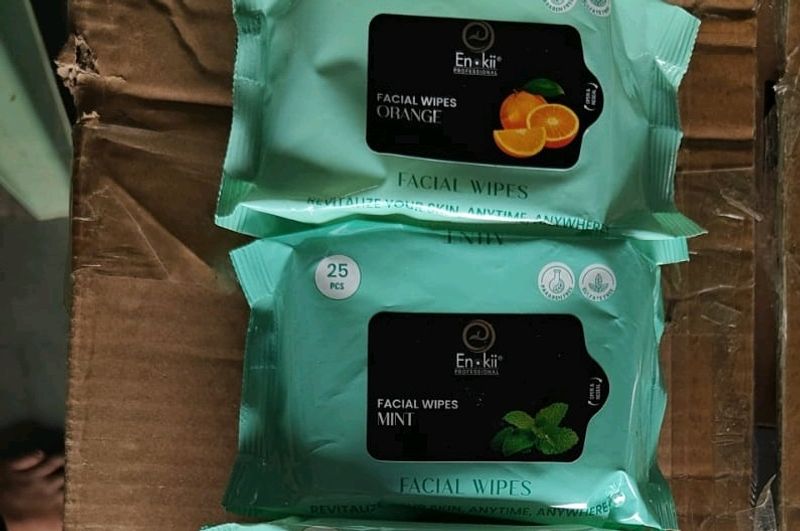 ENOKII WET FACIAL WIPES PACK OF 5