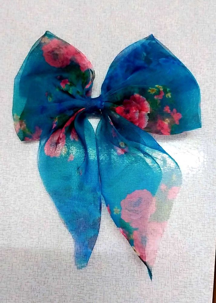 Pinterest Big Floral Hair Bow Accessory