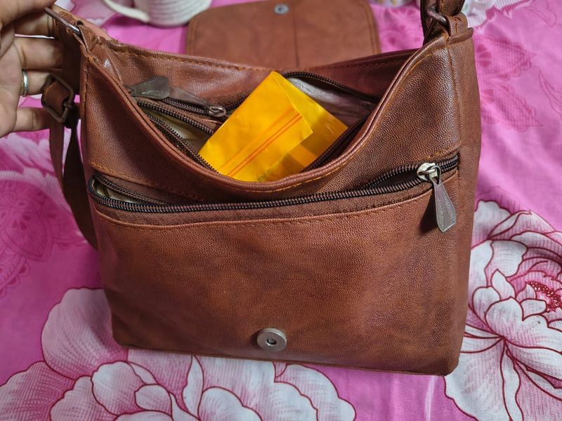 Brown Leather Handbag