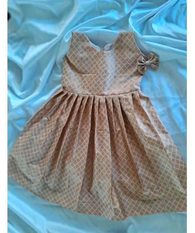 Cute Patterned Girls&#39; Dress