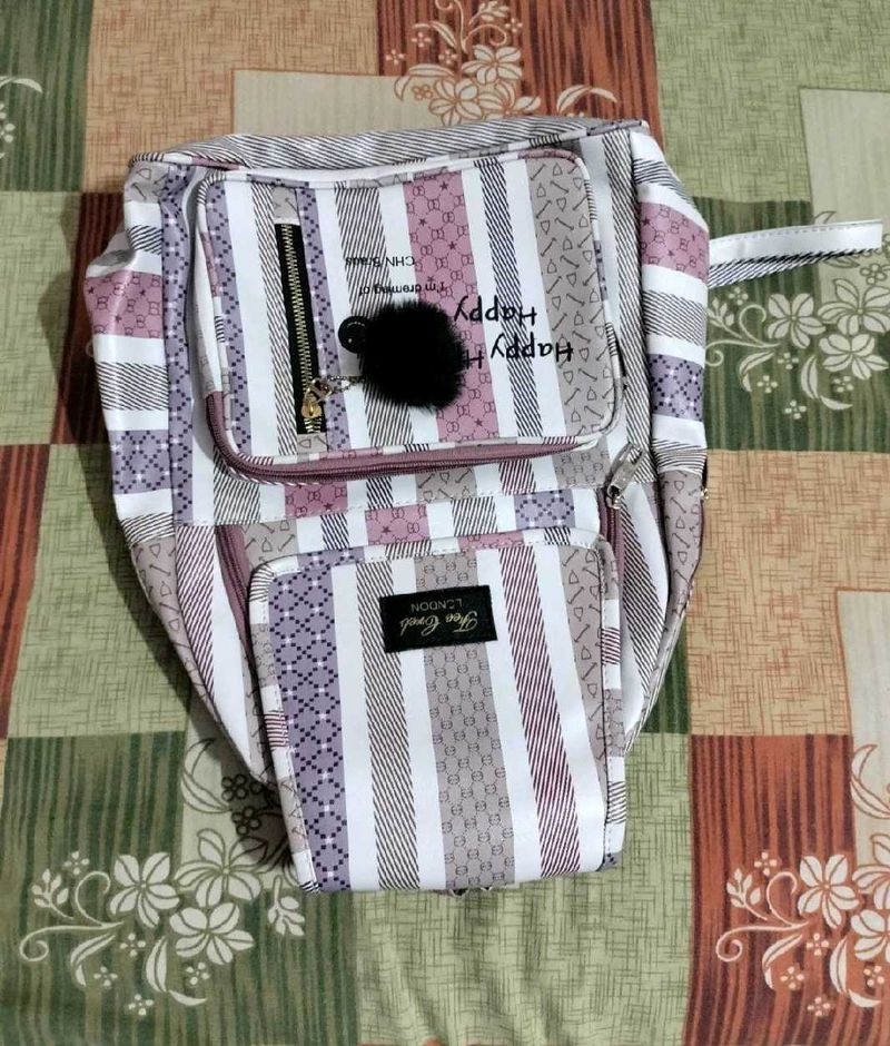 striped bag pack