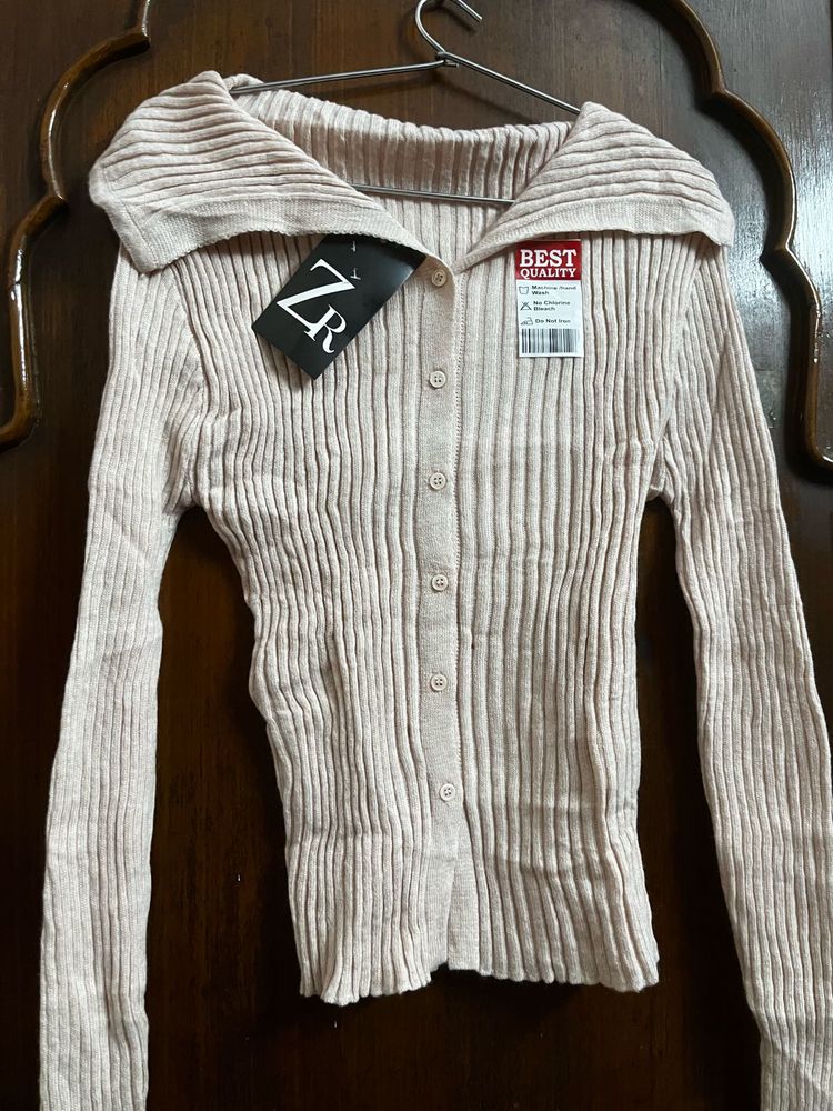 Ribbed Knit Cardigan