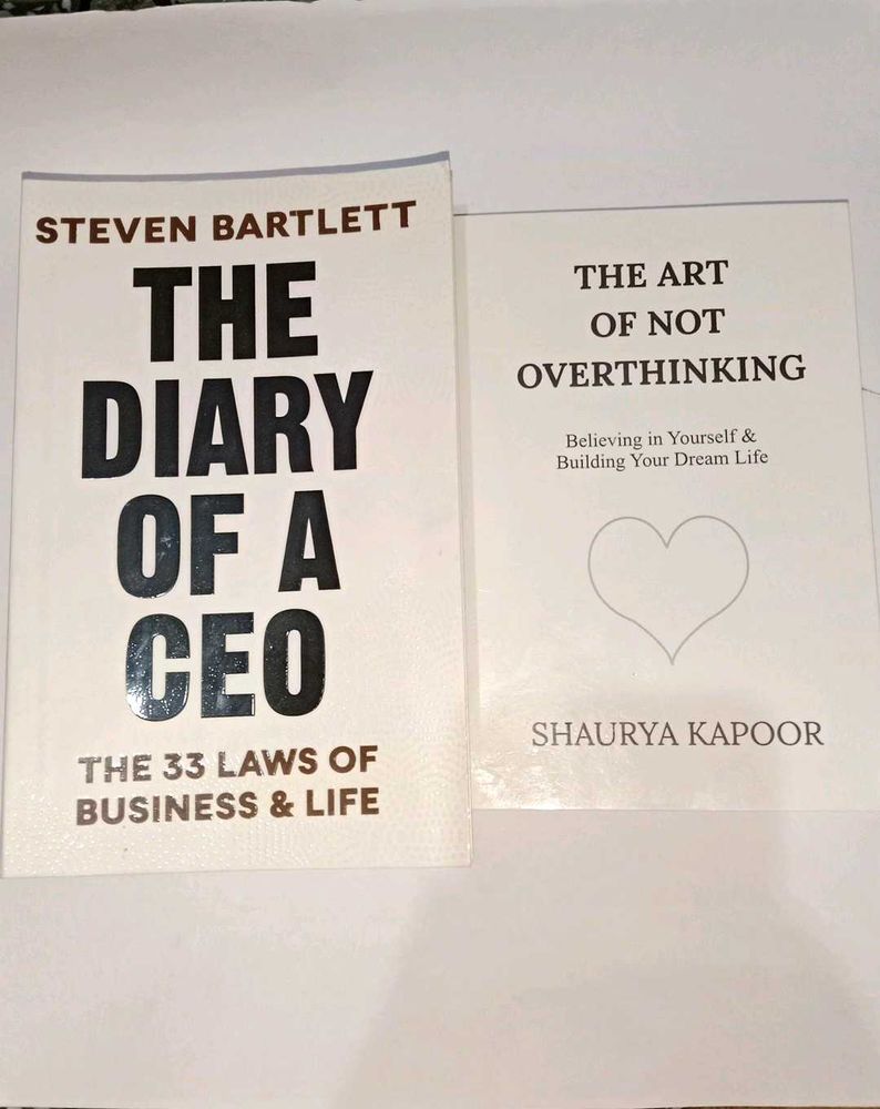 2 Books - The Art Of Not Overthinking, Ceo Diary