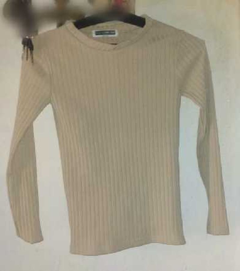 Ribbed Long Sleeve Top