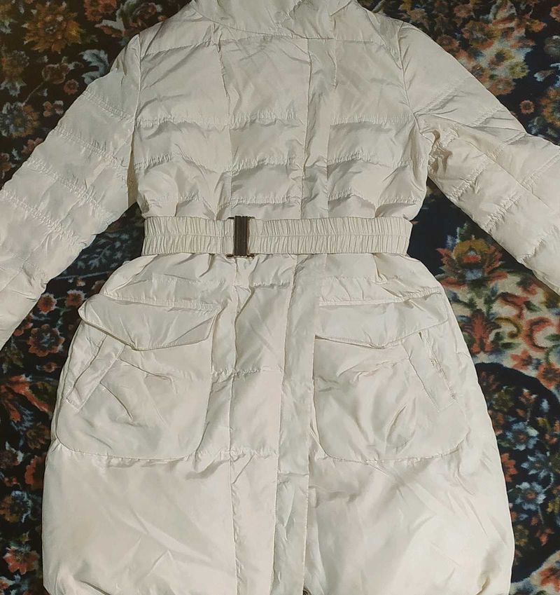Elegant Ivory(cream)Puffer Coat(limited Deal)