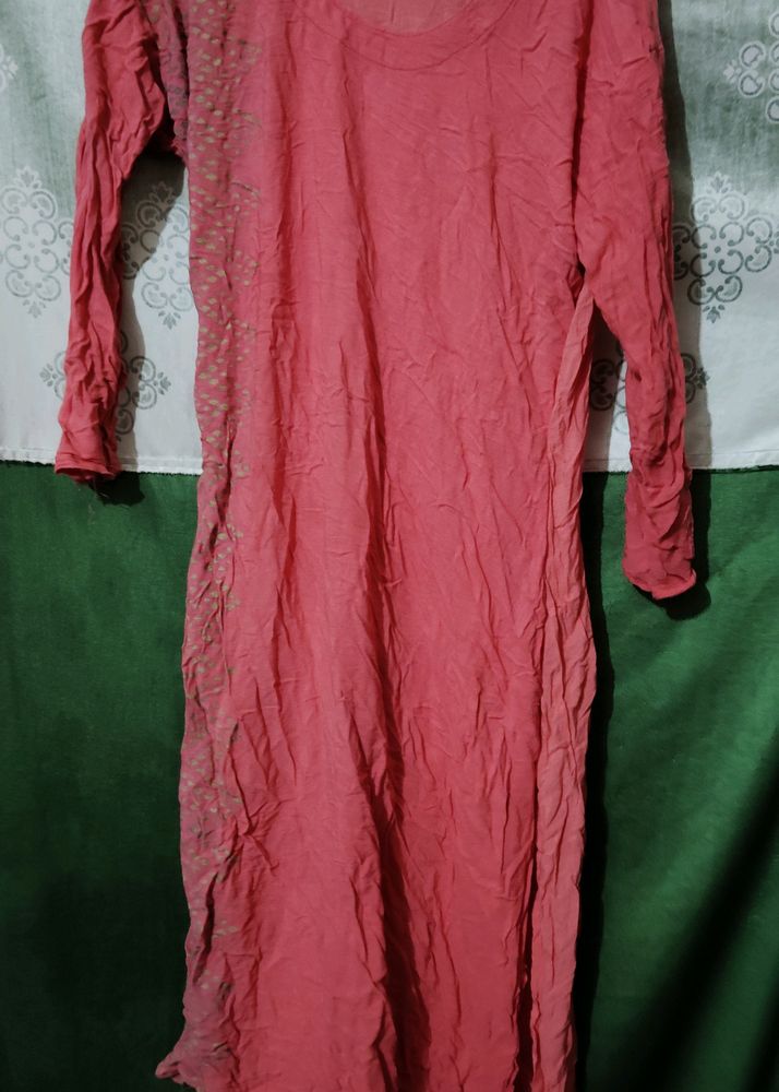 Peach Color Kurta