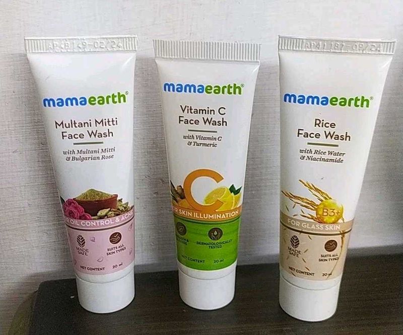 Mamaearth Vitamin C Multani Mitti &amp; Rice Face Wash