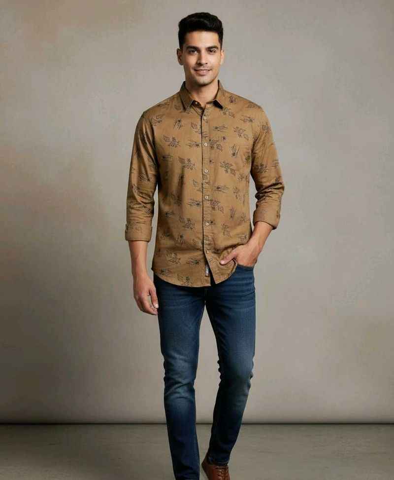 New Printed Shirt For Men Size - L