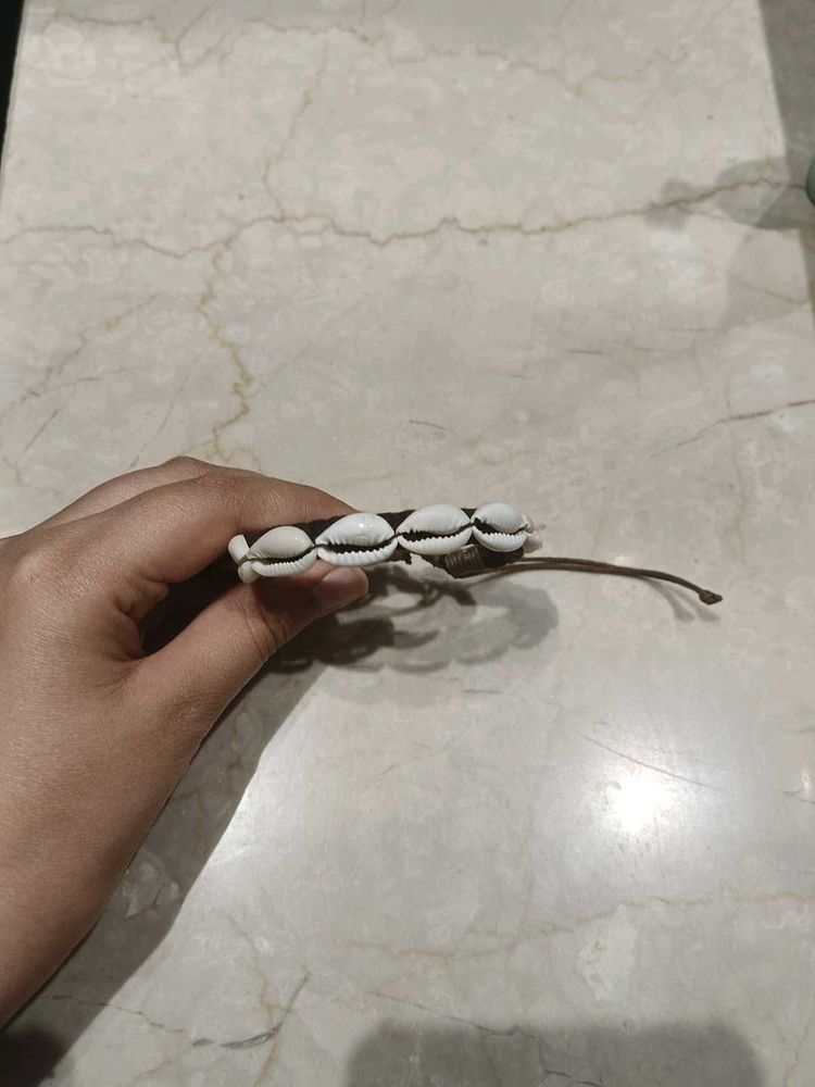 Cowrie Shell Hair Tie