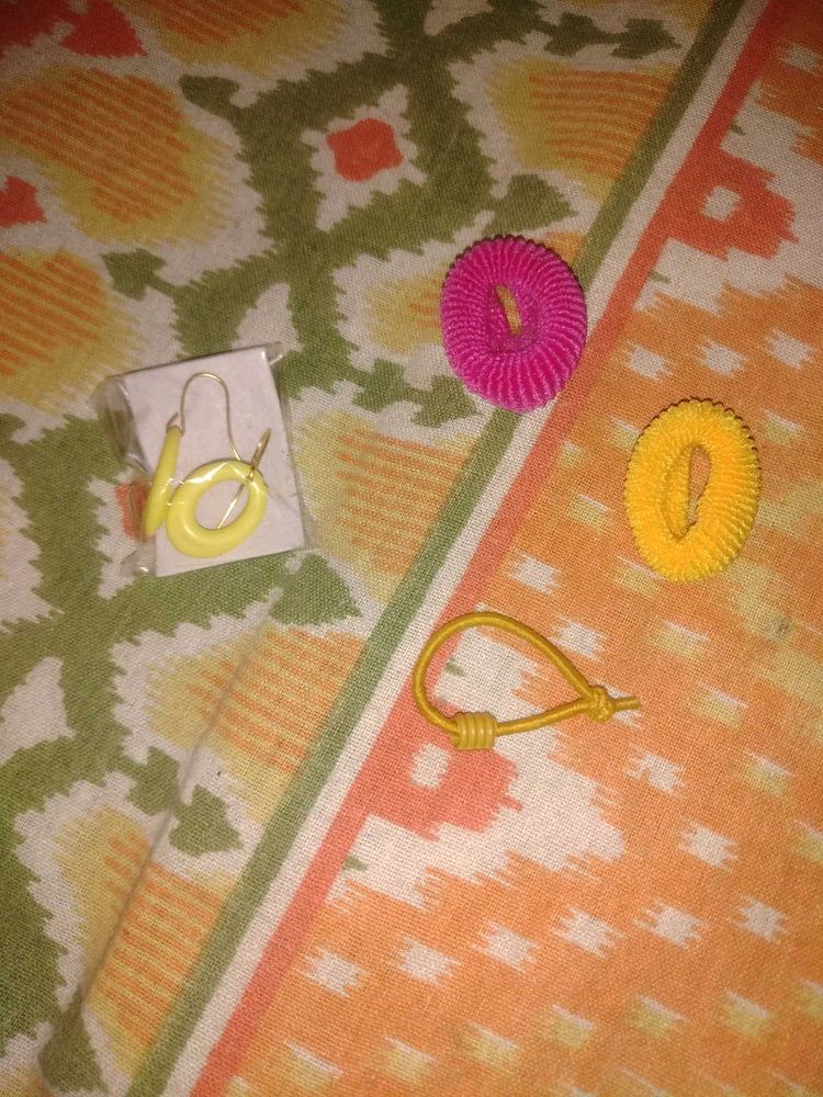 Ear Ring &amp; Hair Stain Combo(3 Different Item)🤫