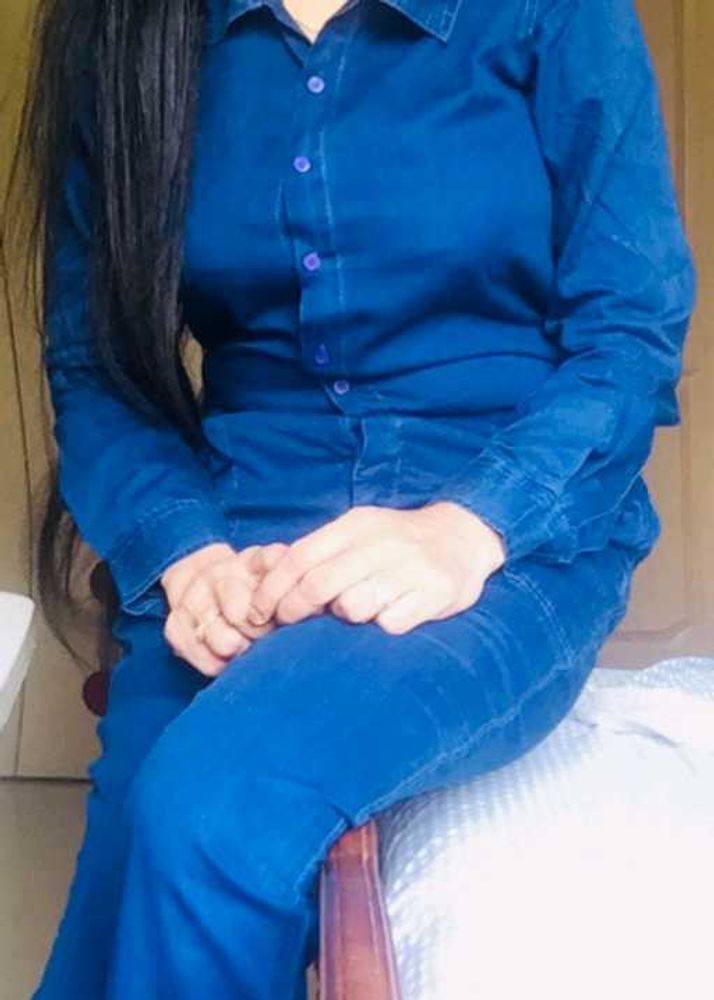 Blue Denim cotton Jumpsuit