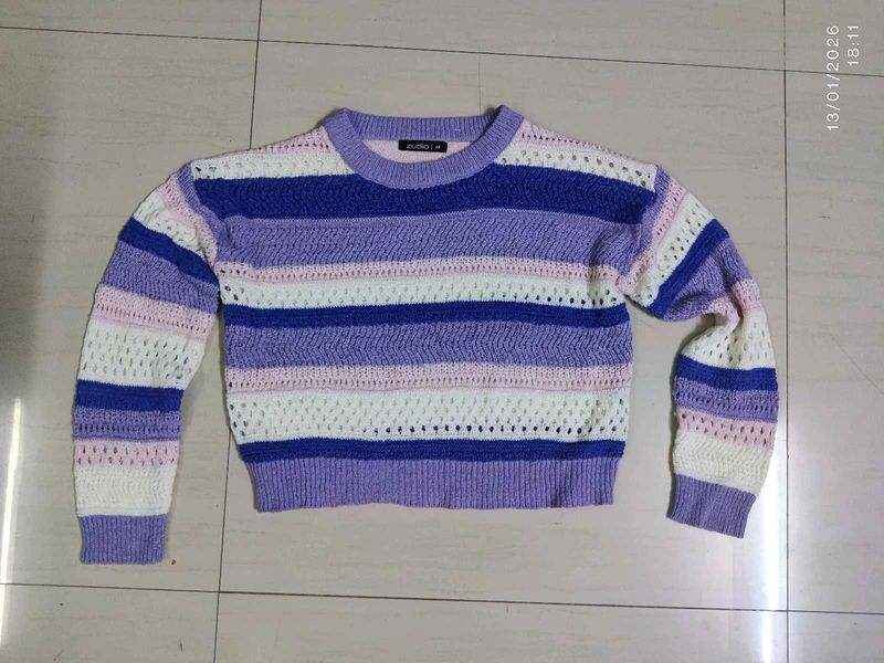 Striped Knit Sweater