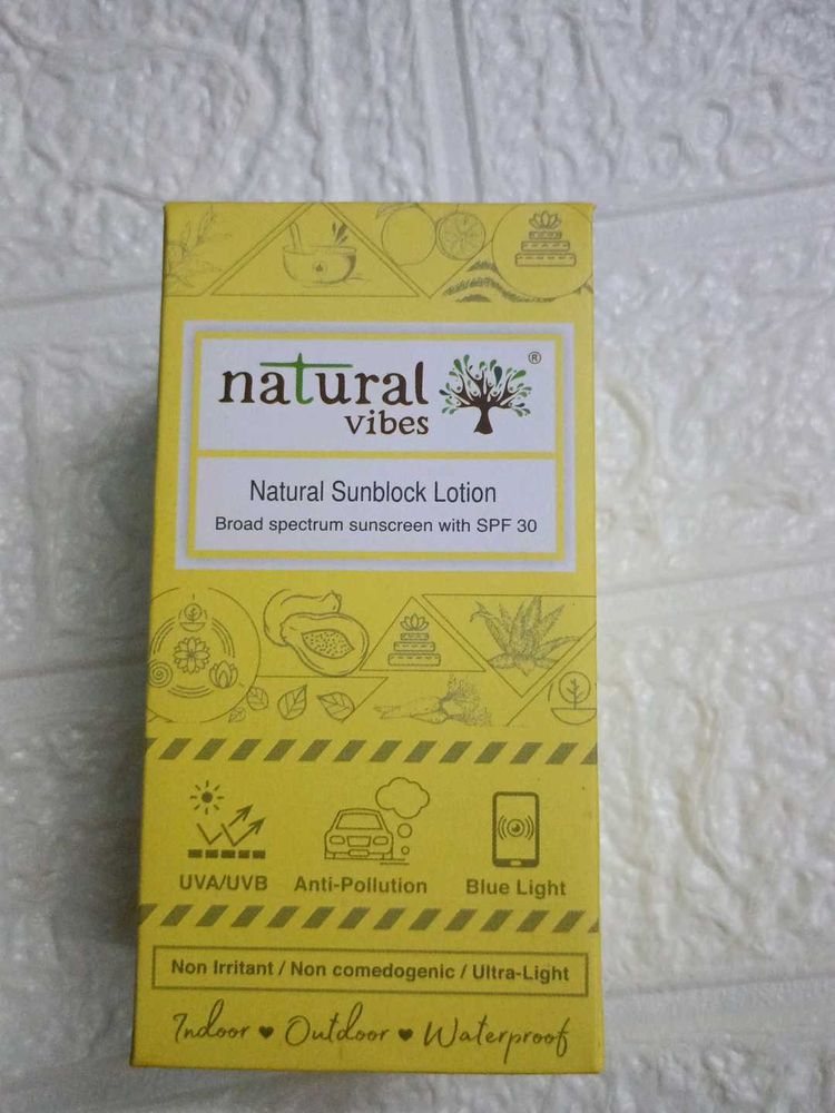 Natural Sunblock Lotion