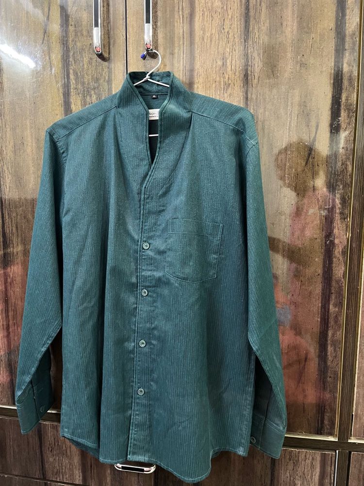 Green Corduroy Shirt