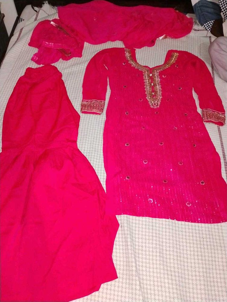 Pink Kurta Set
