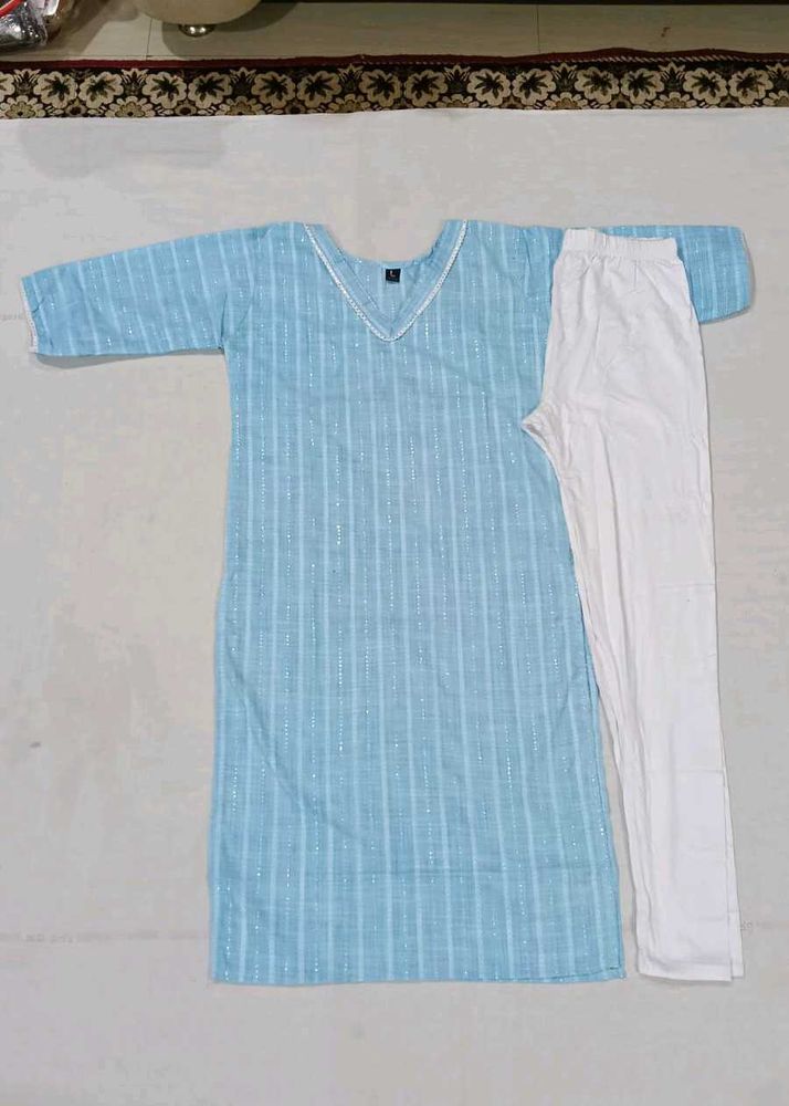 Rayon kurti and leggings