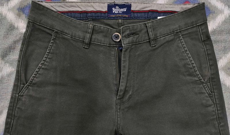 Roadster Olive Green Chinos - Size 30