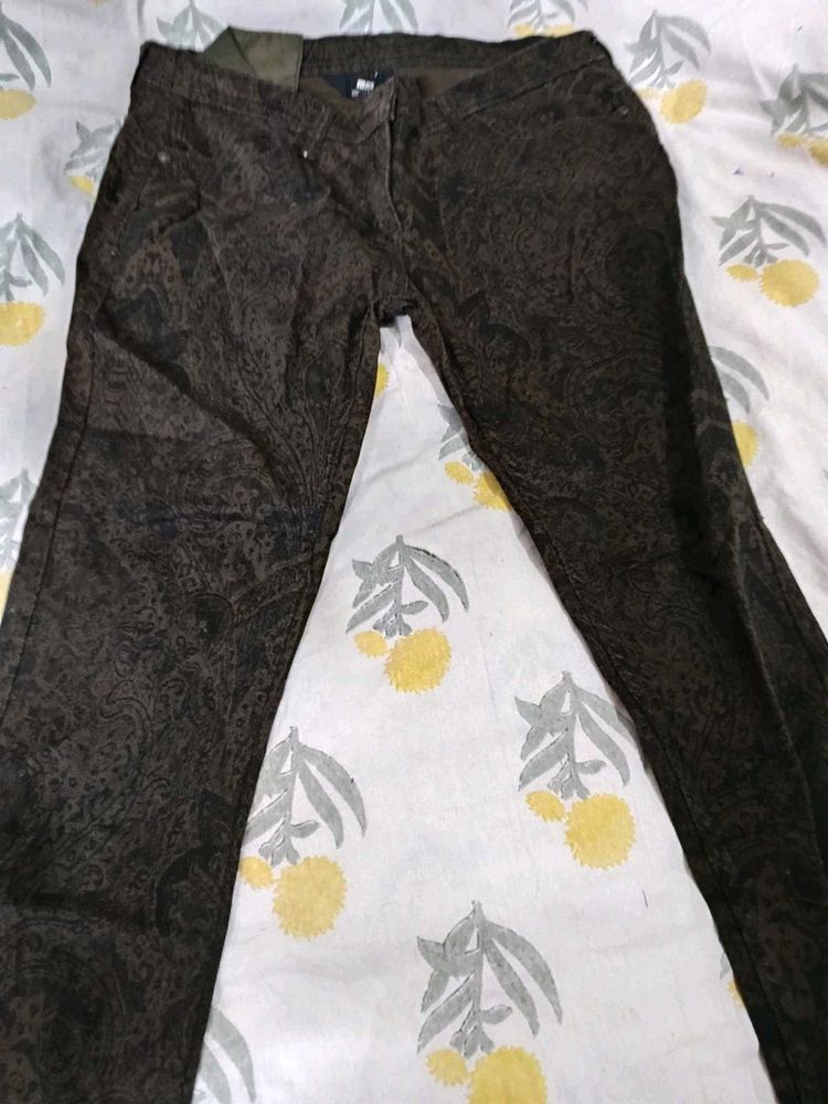 Paisley Print Trousers