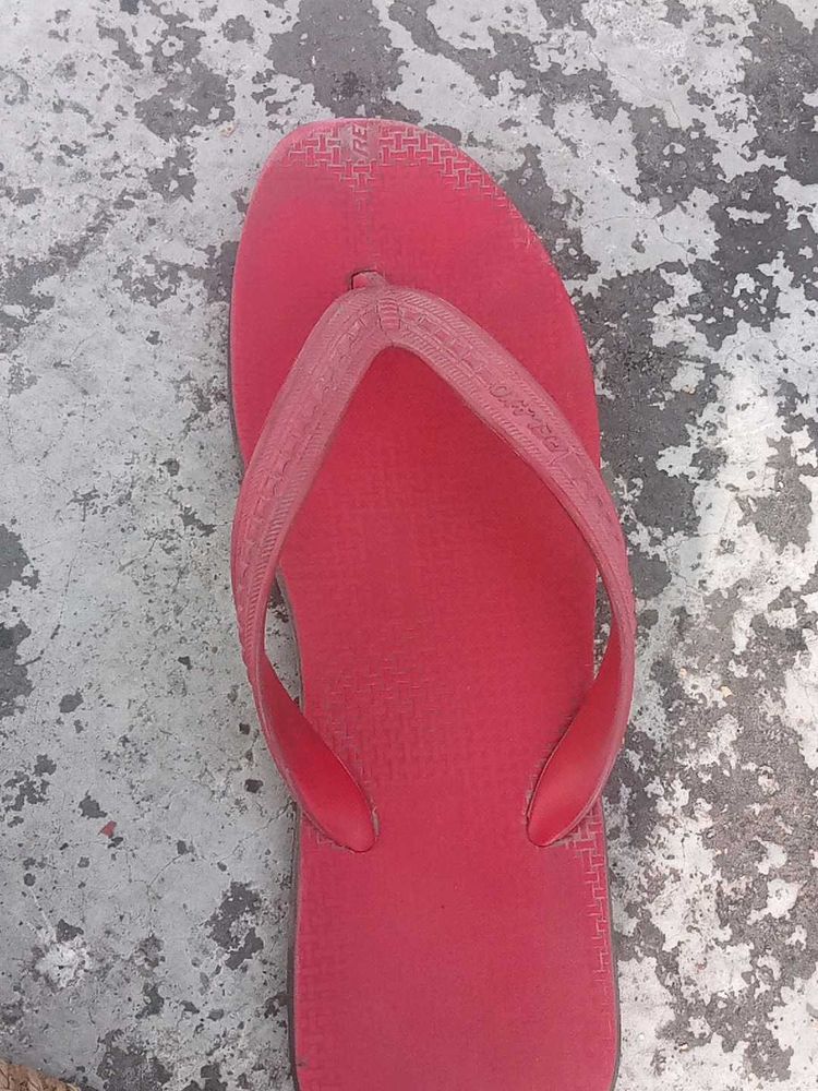 Red Flip-Flops - Casual Comfort
