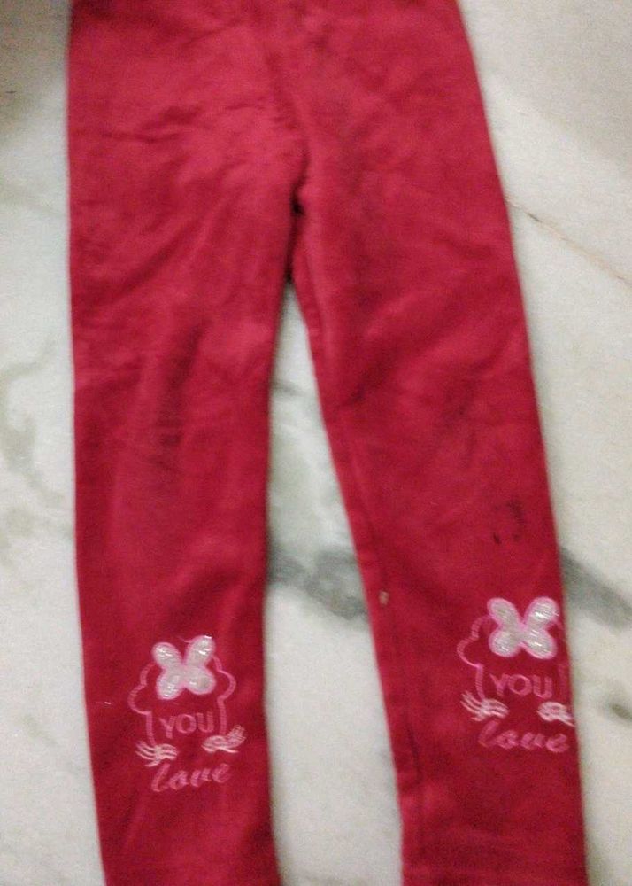 Cute Red Leggings