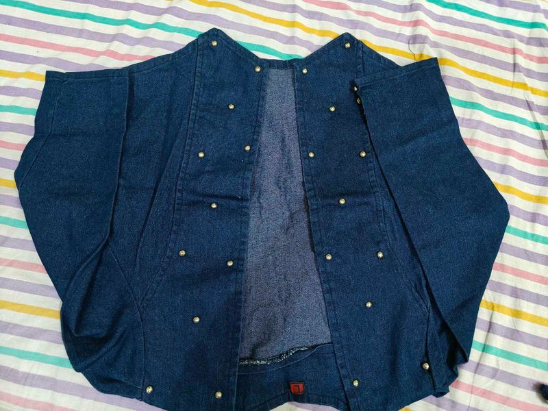 Denim Jacket with Studs