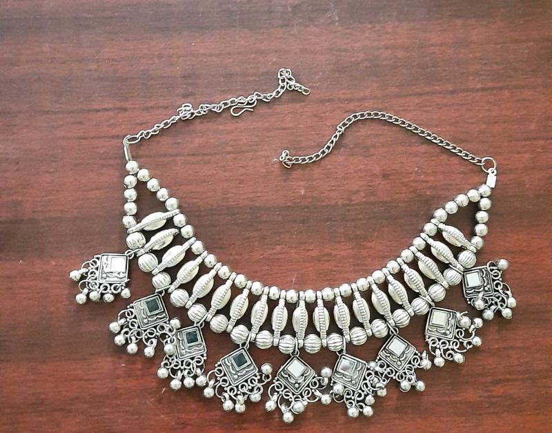 Oxidised Choker Necklace