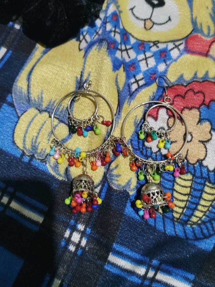 Colorful Jhumka Earrings
