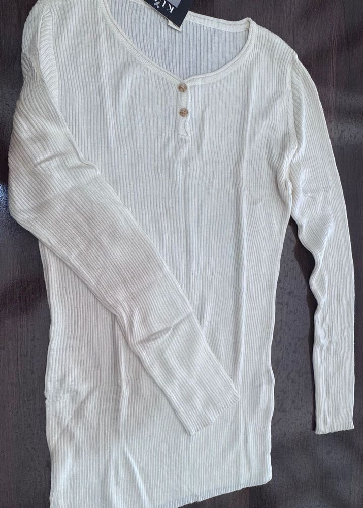 Ribbed Long Sleeve Top