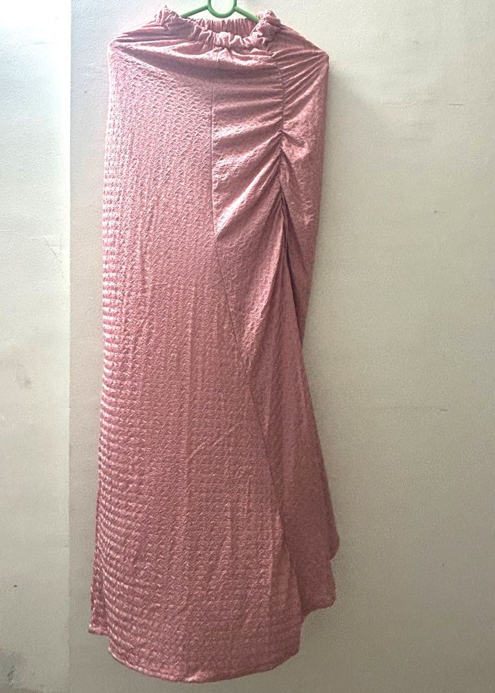 Hour Glass Shape Pink Skirt
