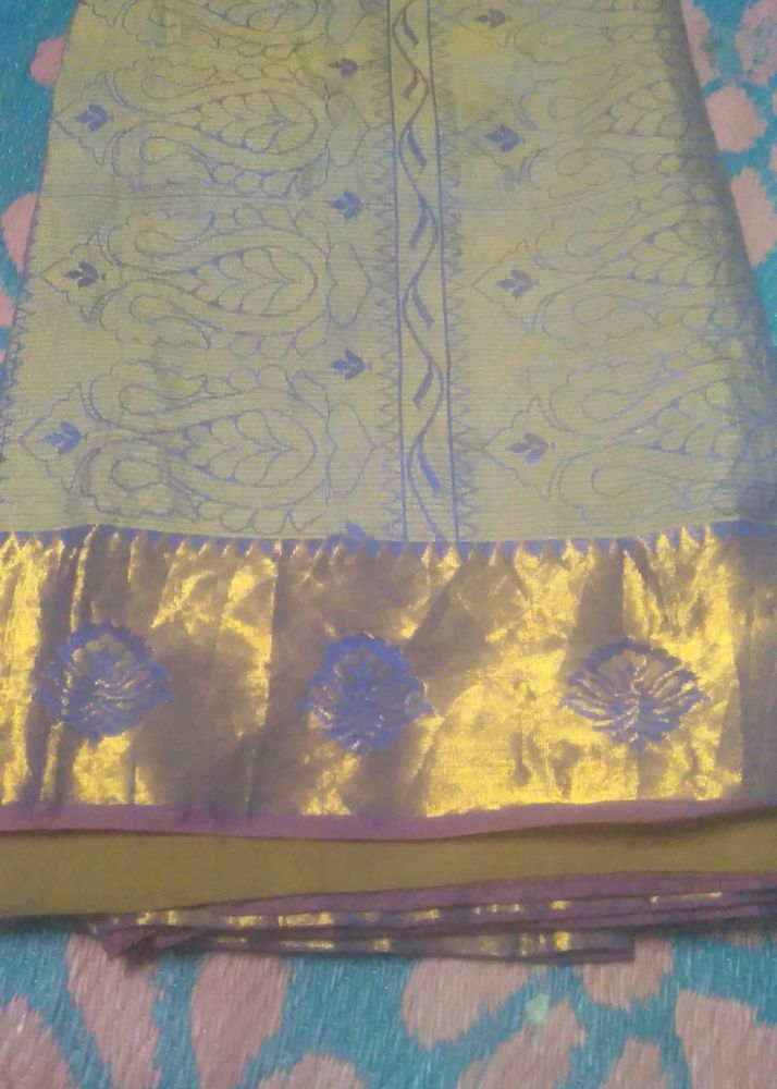 Purple with golden Design