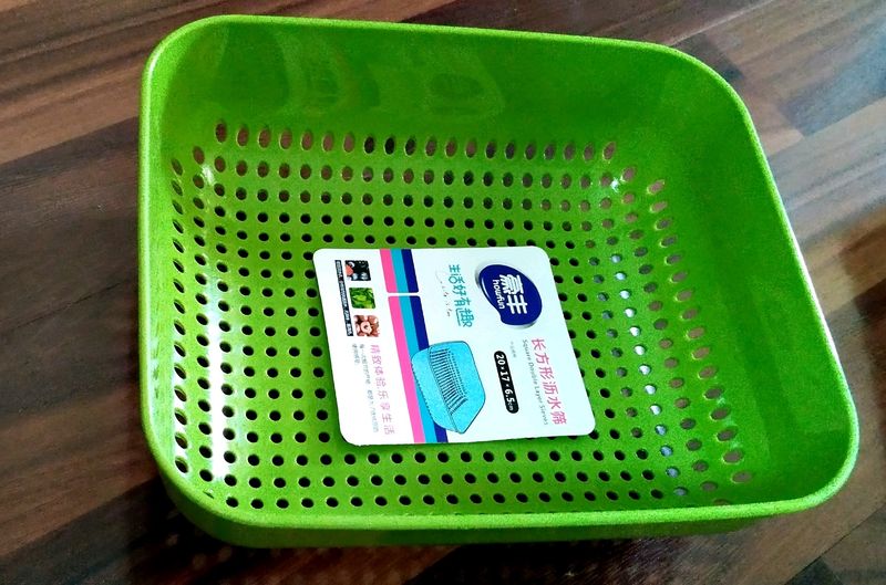 Plastic Vegetable, Fruit, Rice Wash Sieve Bowl