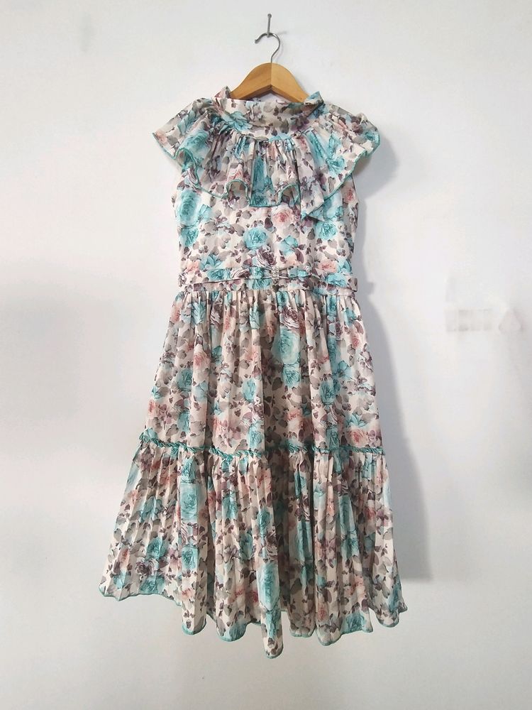 Multi Floral Print Dress (Girl&#39;s)