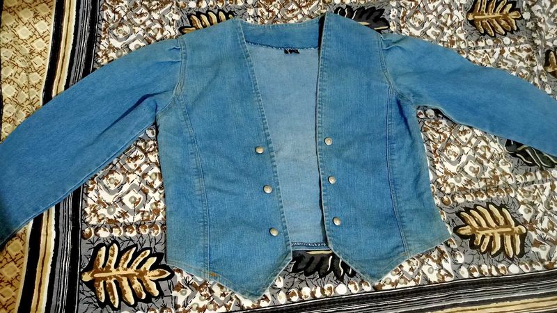 Girls Denim Shrug Jacket