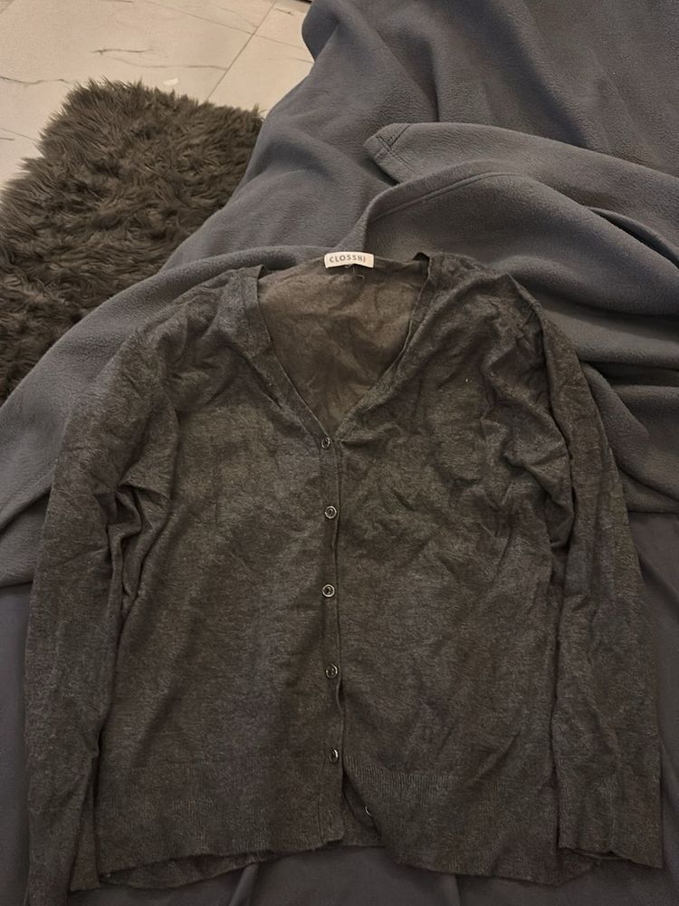 Gray Cardigan