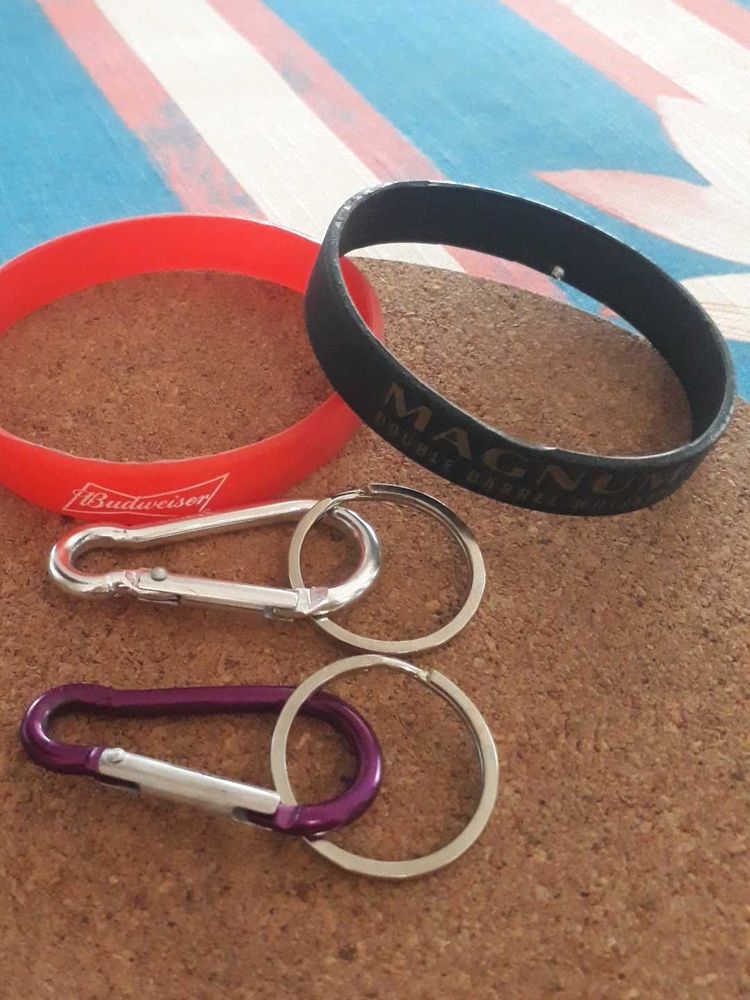 Branded Wristbands and key chain holders