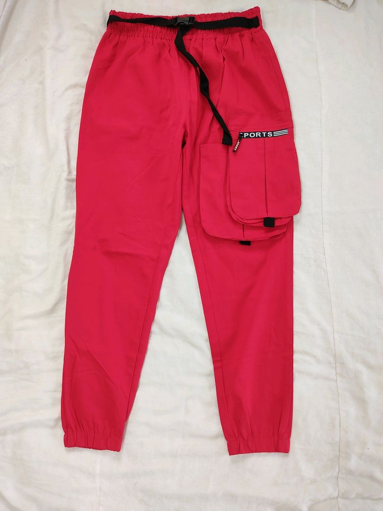 Red Joggers Brand New Amazing Quality