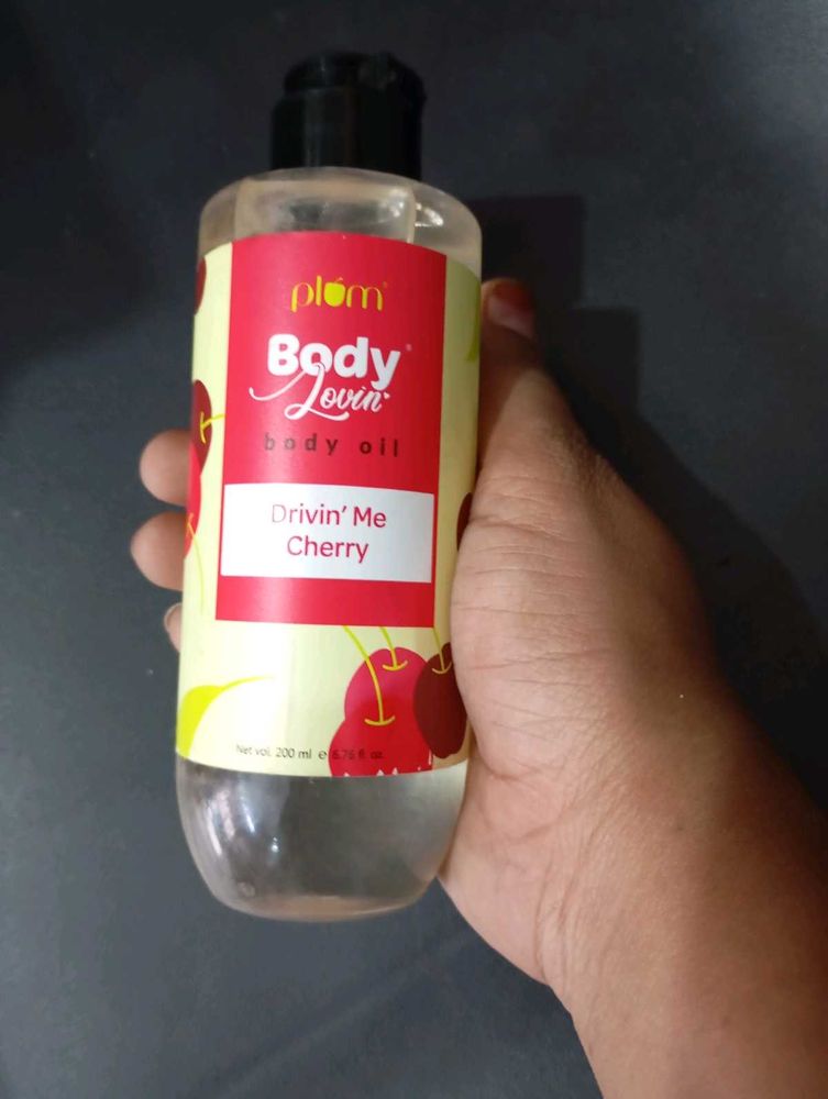 plum drivin me cherry body oil