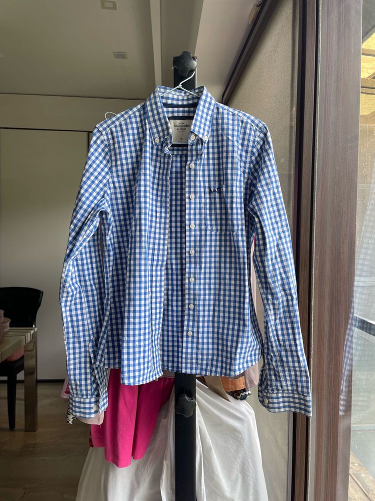 Abercrombie Blue Gingham Shirt