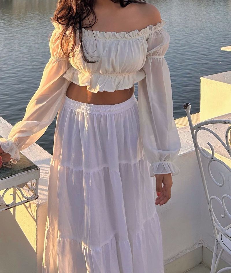 Pinteresty White Co-ord Set