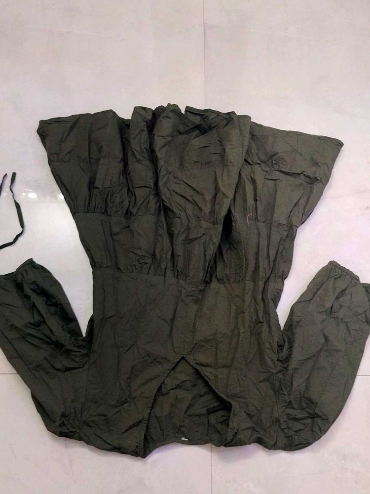 Olive Green Dress only tag remove