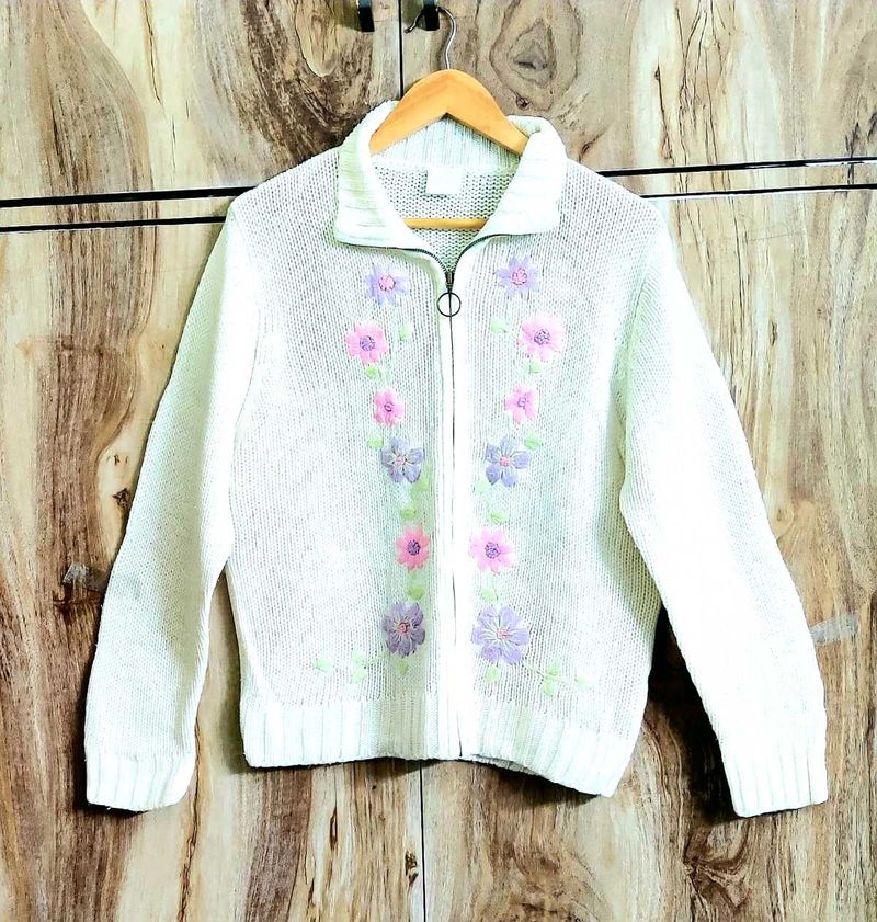 Enbroidery Work Sweater Size-36