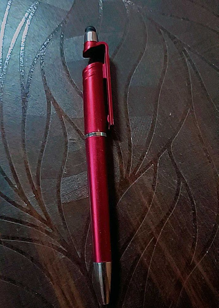 Red Pen with Stylus