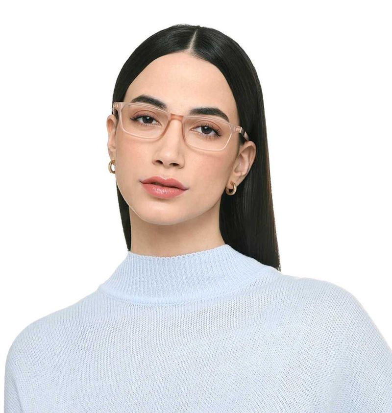 Lenskart Matte Pink Full RimRectangle Air