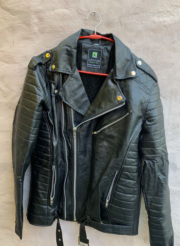 Jordan orignal Black Leather Jacket michael b